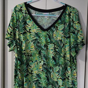 LuLaRoe Leaf Pattern Shirt
